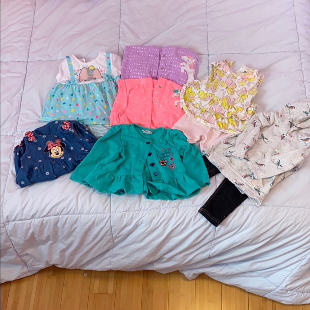 10 piece assorted brand 18 month baby girl lot